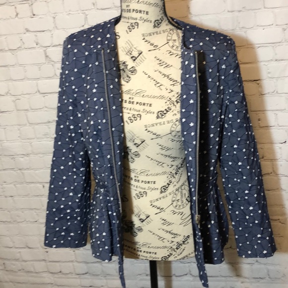 Helene Berman London Blue Star Peplum Jacket - Picture 11 of 11